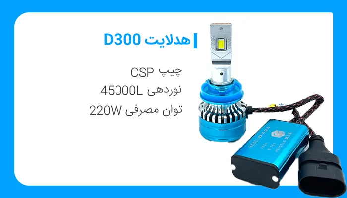 هدلایت D300